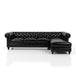 Antique Wood Hub 5-seater Chesterfield L-shaped sofa design and upholstery detail