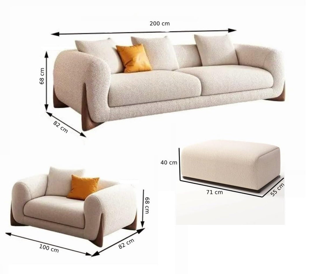 Antique Wood Hub Chesterfield sofa – Rust Brown and Taupe detail view 1