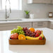 Solid Mango Wood Rectangular Serving Tray – Premium Wooden Serving & Display Tray