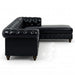 Antique Wood Hub 5-seater Chesterfield L-shaped sofa design and upholstery detail