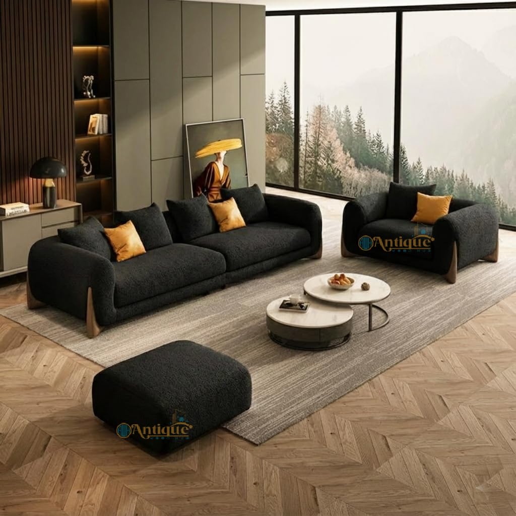 3+1+Ottoman, Black