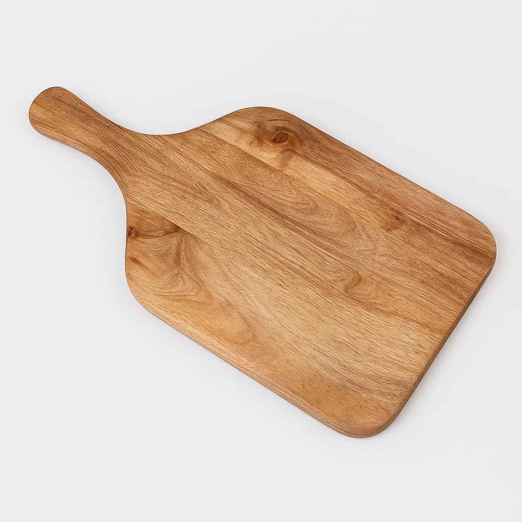 Wooden Chopping Board/Cutting/Serving Platter for Kitchen Vegetables, Fruits & Cheese | Natural Acacia Wood