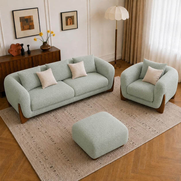 3+1+Ottoman, Sea Green
