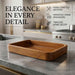 Solid Mango Wood Rectangular Serving Tray – Premium Wooden Serving & Display Tray