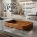 Solid Mango Wood Rectangular Serving Tray – Premium Wooden Serving & Display Tray