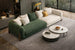 Green+Off White Combo, 3 Seater