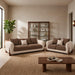 Beige+Coffee - 3+2 Seater